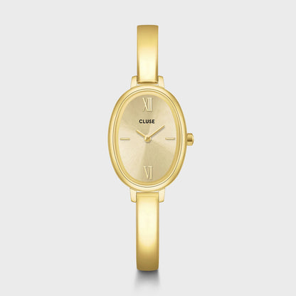 Cluse 22mm L'Ovale Gold Toned Bracelet Watch