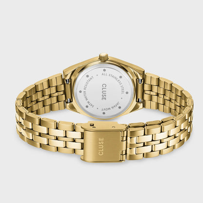 Cluse Ladies 26mm Retro 70's Yellow Gold Toned Bracelet Watch