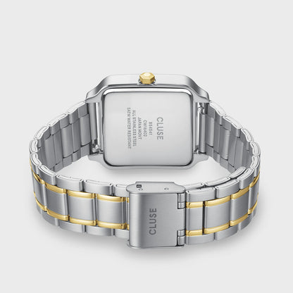 Cluse 30mm Gracieuse Multifunction Silver Dial Two Tone Link Strap Watch