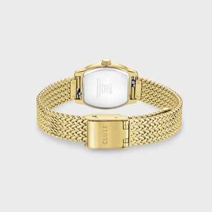 Cluse 19.5mm Tonnette Mini White Dial Yellow Gold Colour Bracelet Watch