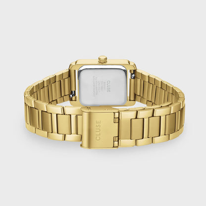 Cluse 22mm Anglée White Dial Yellow Gold Tone Watch