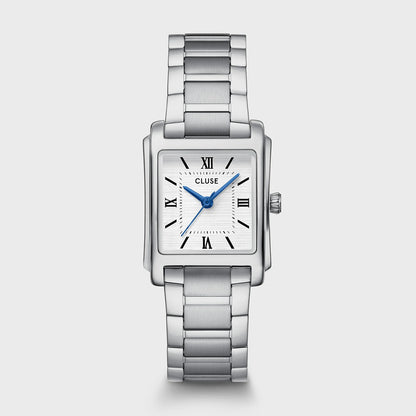 Cluse 22mm Anglée White Dial Silver Tone Bracelet Watch
