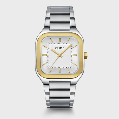 Cluse 35mm Quadrus Two-Tone Stainless Steel Watch