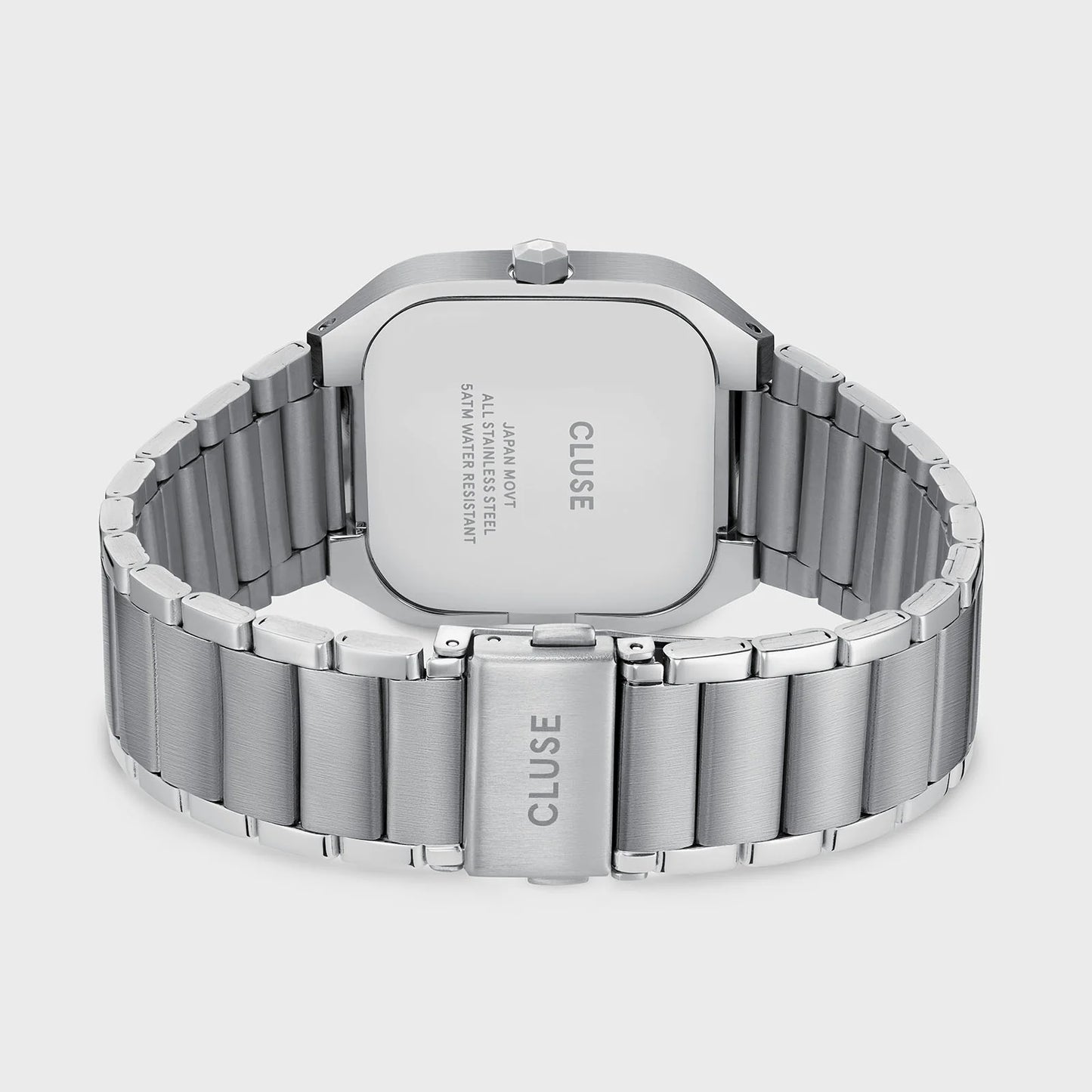 Cluse 35mm Quadrus Multifunction Blue Dial & Stainless Steel Link Watch