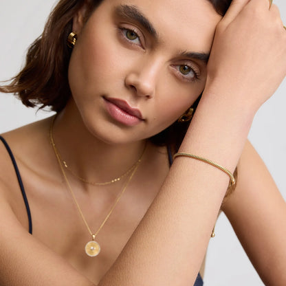 D.LOUISE Yellow Gold Plate Classic Friendship Bracelet