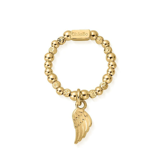 ChloBo Yellow Gold Plated Divinity Within Ring - Size Medium