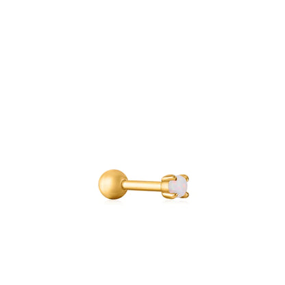 Ania Haie Yellow Gold Plated Kyoto Opal Single Stud Earring