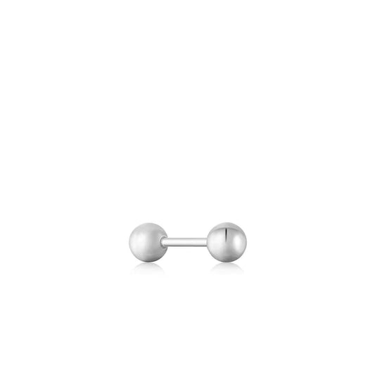 Ania Haie Sterling Silver Sphere Single Stud