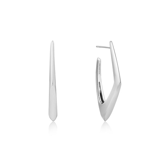 Ania Haie Sterling Silver Geometric Hoop Earring's