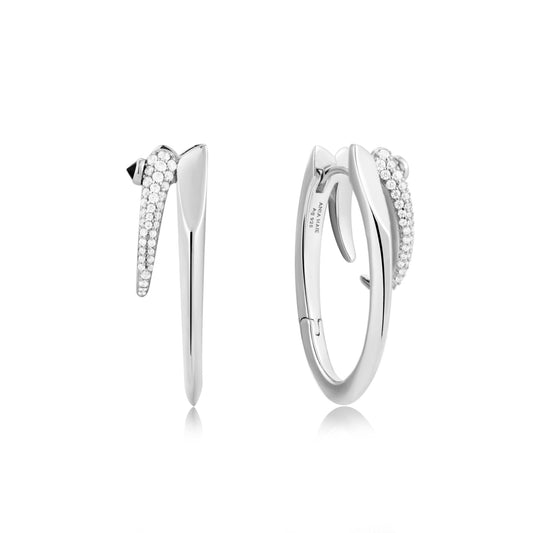 Ania Haie Sterling Silver Sparkle Double Hoop Earring's