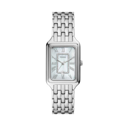 Fossil Ladies 26mm Raquel Three-Hand Date Stainless Steel Watch