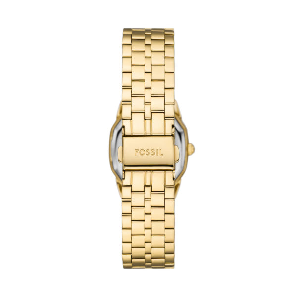Fossil Ladies 27mm Harlow Three-Hand Gold Tone Stainless Steel Watch