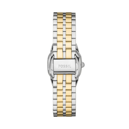 Fossil Ladies 27mm Harlow Three-Hand Two Tone Stainless Steel Watch
