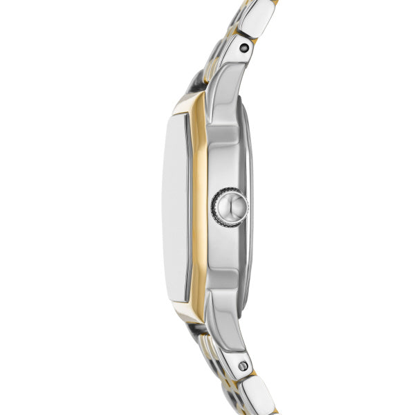 Fossil Ladies 27mm Harlow Three-Hand Two Tone Stainless Steel Watch