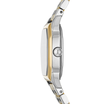 Fossil Ladies 27mm Harlow Three-Hand Two Tone Stainless Steel Watch