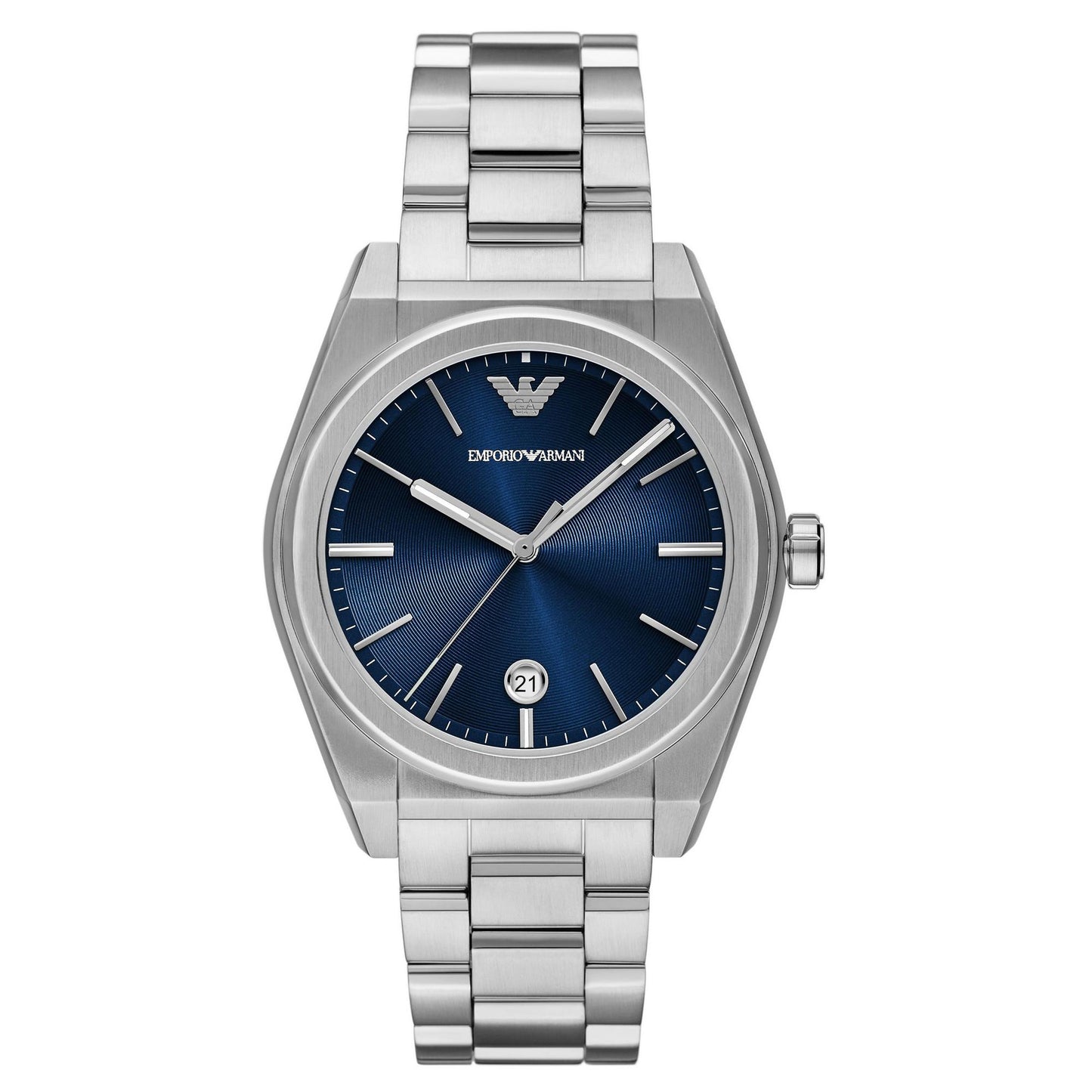 Emporio Armani 41mm Men's Blue Dial Stainless Steel Bracelet Watch