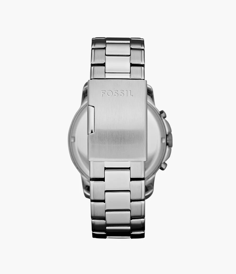 Fossil 44mm Grant Chronograph Stainless Steel Watch