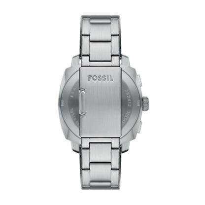 Fossil 44mm Machine Chronograph Black Dial Stainless Steel Watch
