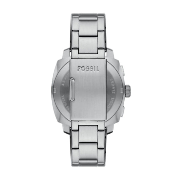 Fossil 44mm Machine Chronograph Blue Dial Stainless Steel Watch
