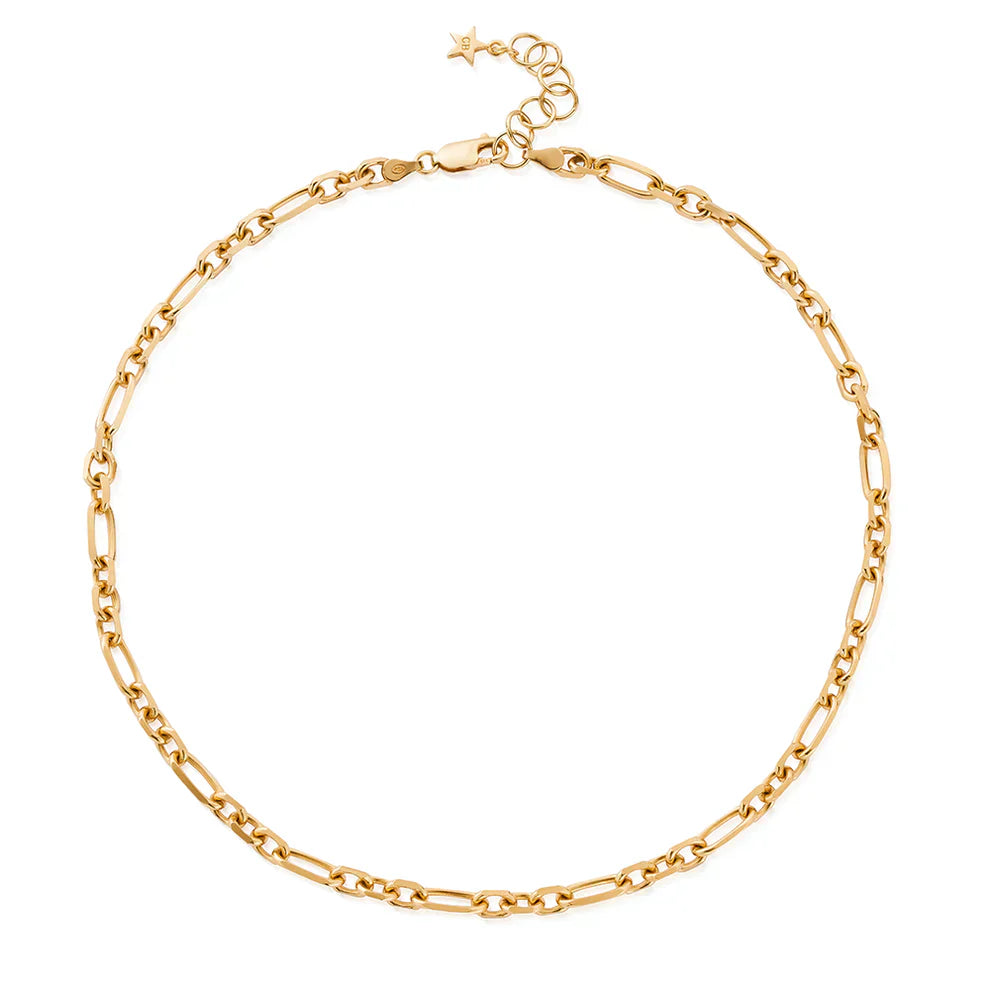 ChloBo Yellow Gold Plated Chain of Courage Necklace