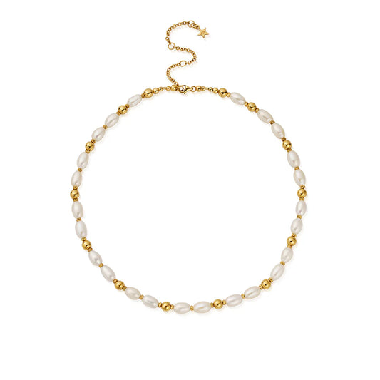 ChloBo Gold Plated Ocean Pearl Necklace