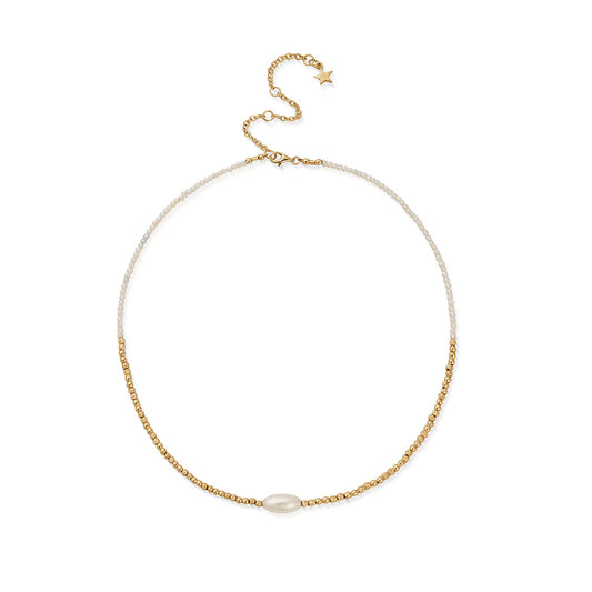 ChloBo Gold Plated Marina Pearl Necklace