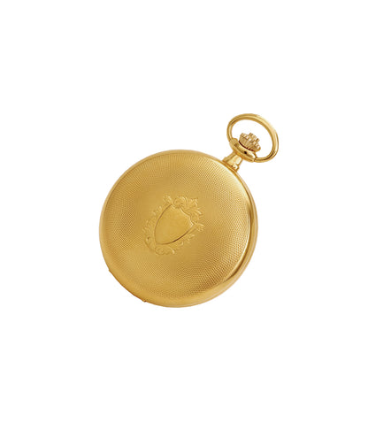 Woodford 50mm Gold Plated Full Hunter Mechanical Pocket Watch