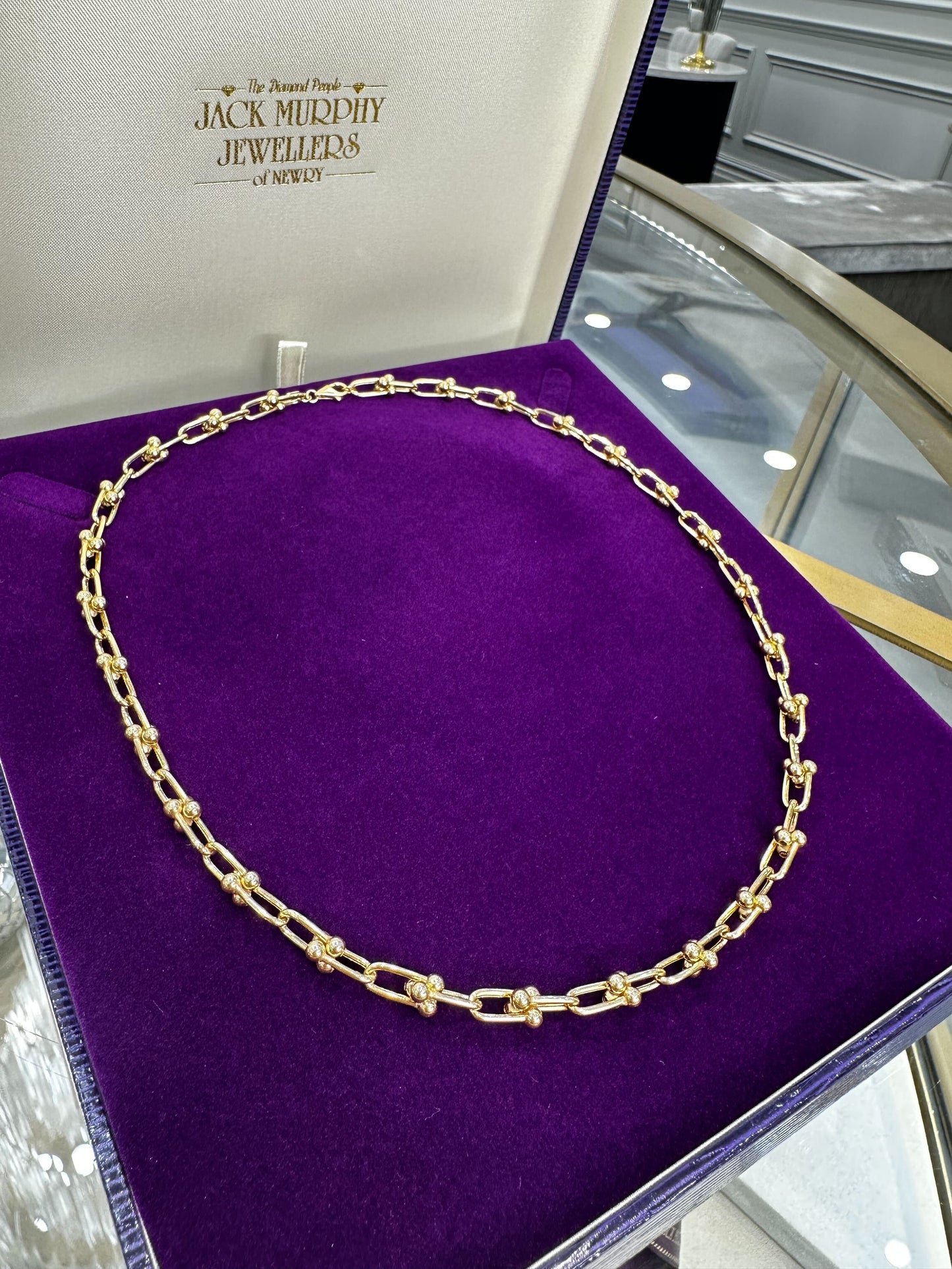 9ct Yellow Gold Mini T-Link Necklace