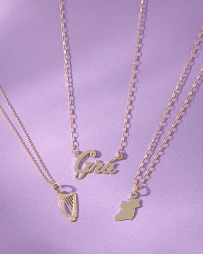 9ct Yellow Gold Ireland Pendant Necklace