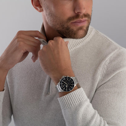 Emporio Armani 43mm Diver Chronographic Blue Steel Watch