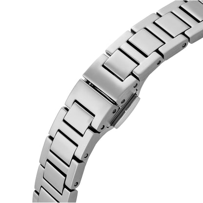 Emporio Armani 26mm Ladies Genni Silver Mother of Pearl Dial Bracelet Watch