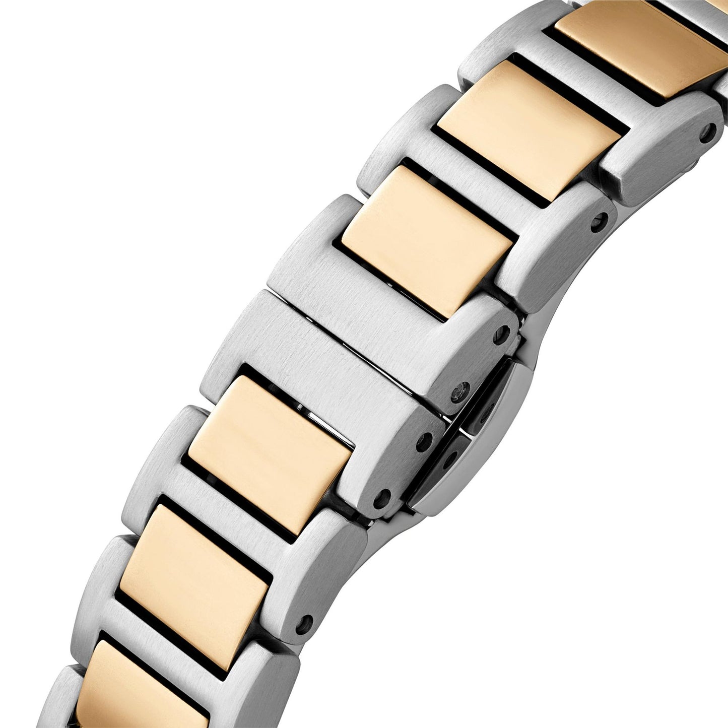 Emporio Armani 35mm Ladies Cecilia Mother of Pearl Dial Two Tone Yellow Gold & Silver Bracelet Watch