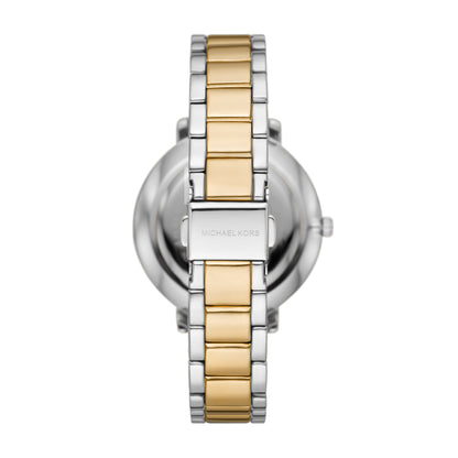 Michael Kors 39mm Ladies Pyper Two Tone Stainless Steel Bracelet Watch