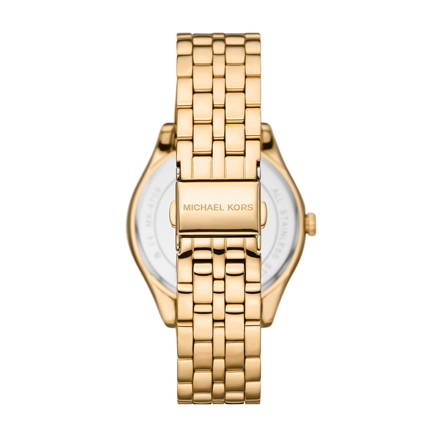 Michael Kors 38mm Ladies Harlowe Three-Hand Pavé Gold-Tone Watch