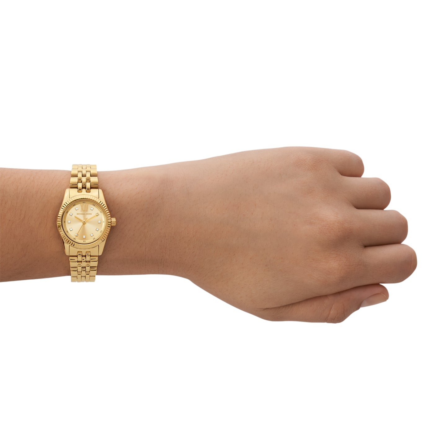 Michael Kors 26mm Ladies Petite Lexington Pavé Gold-Tone Watch