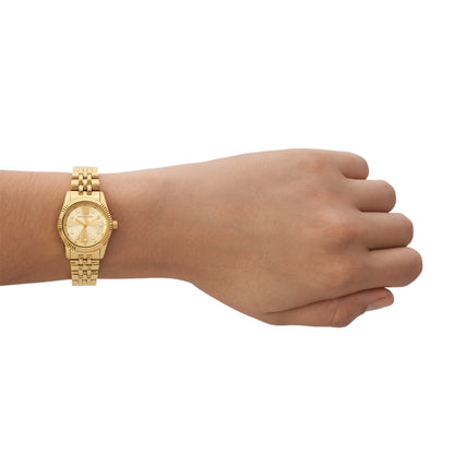 Michael Kors 26mm Ladies Petite Lexington Pavé Gold-Tone Watch