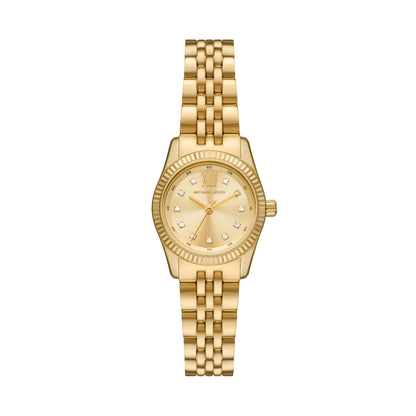 Michael Kors 26mm Ladies Petite Lexington Pavé Gold-Tone Watch
