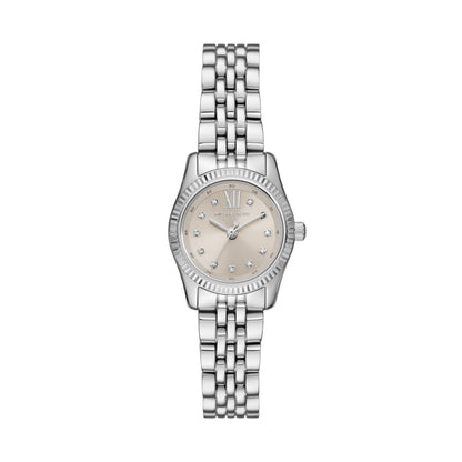 Michael Kors 26mm Ladies Petite Lexington Pavé Silver-Tone Watch