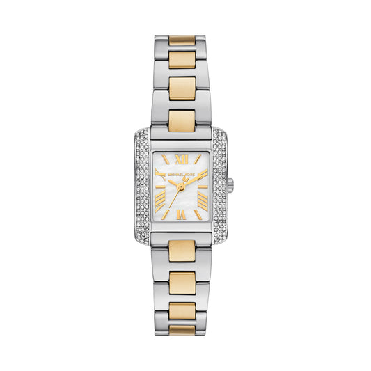 Michael Kors 22mm Ladies Emery Two Tone Stainless Steel Watch
