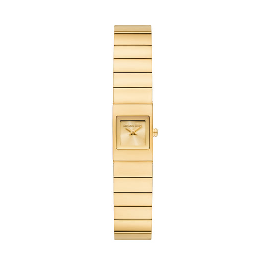 Michael Kors 22mm Ladies Darrington Gold Plated Square Dial Watch