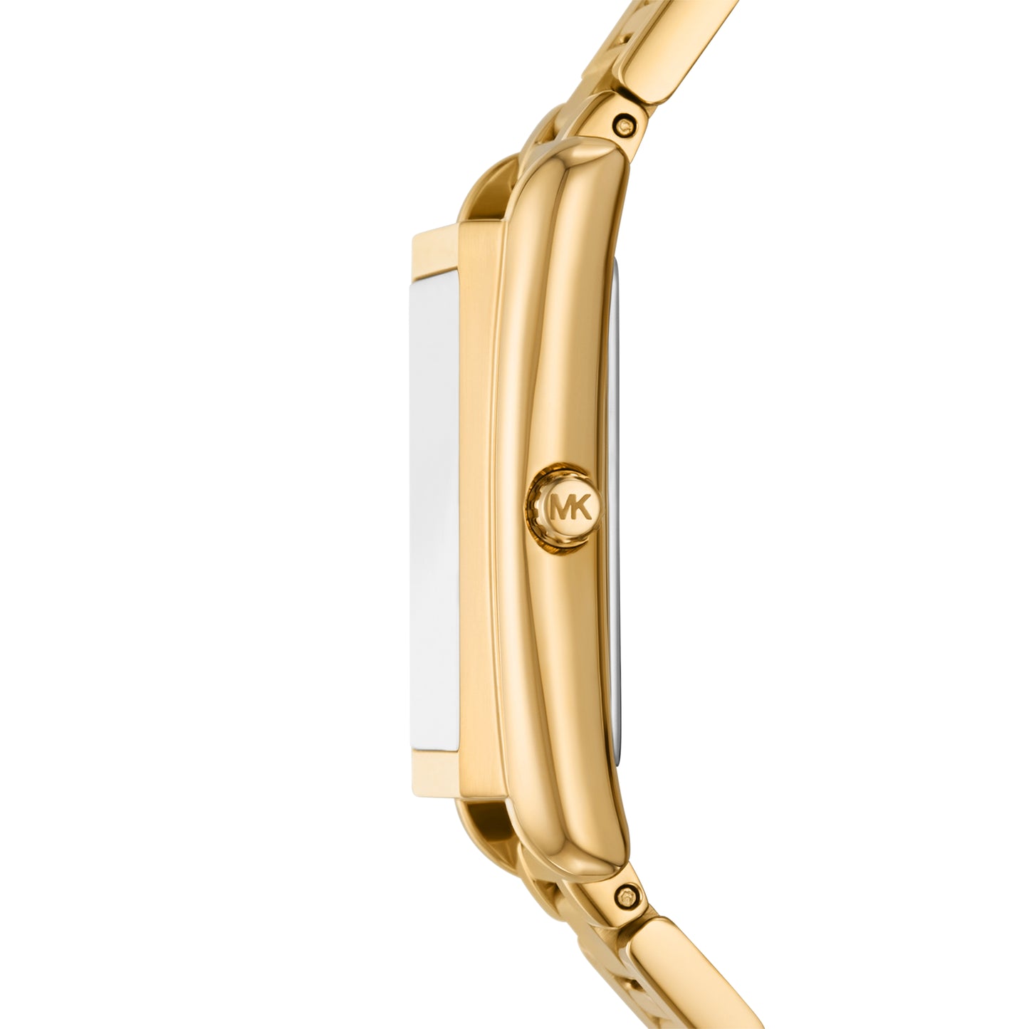 Michael Kors 26mm Ladies Essex Gold-Tone Rectangle Dial Watch