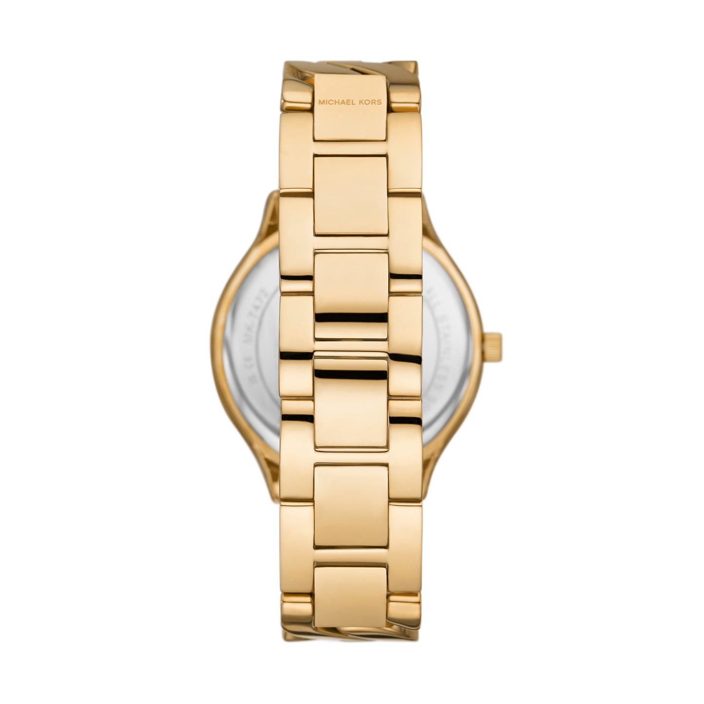 Michael Kors 38mm Ladies Slim Runway Curb Gold-Tone Link Watch