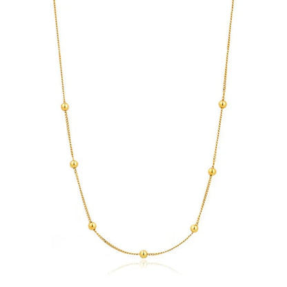Ania Haie Gold Plate Modern Beaded Necklace