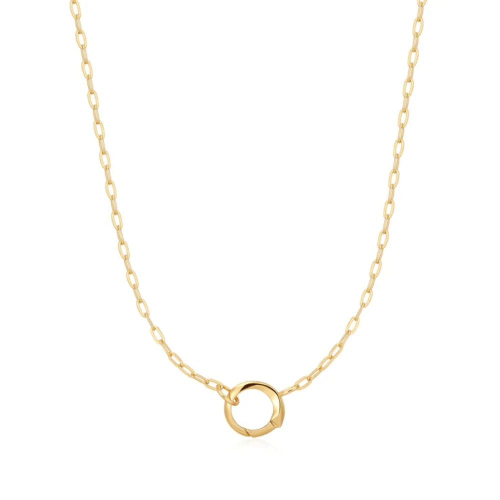 Ania Haie Gold Plate Mini Charm Link Connector Necklace