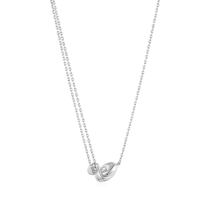 Ania Haie Sterling Silver Mini Twisted Wave Pendant Necklace