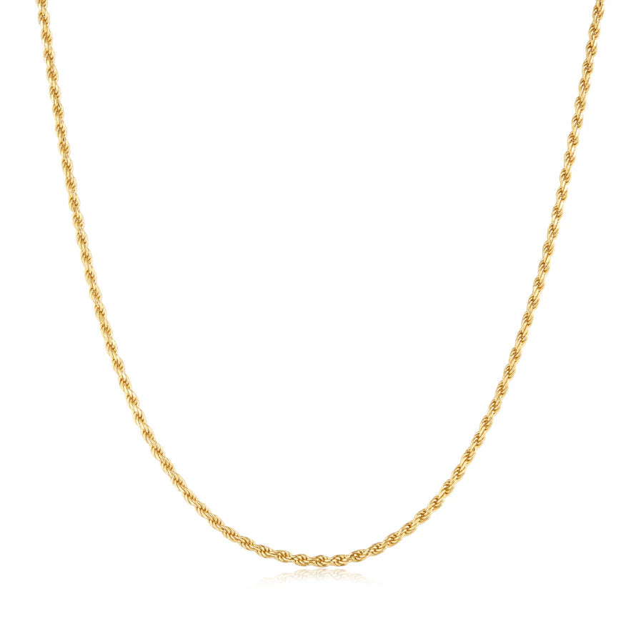 Ania Haie Gold Plate Rope Twist Chain Necklace