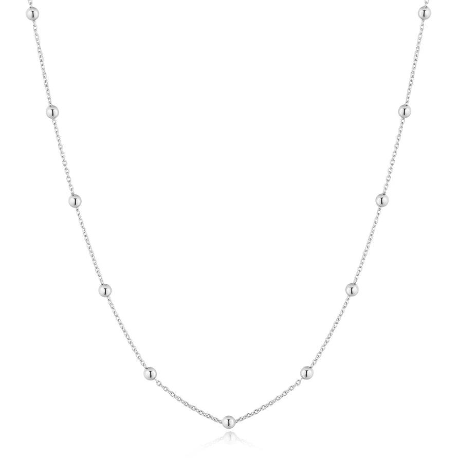Ania Haie Sterling Silver Beaded Chain Necklace