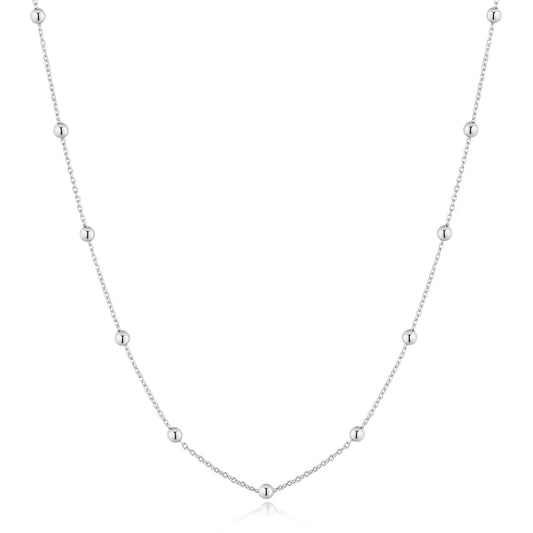 Ania Haie Sterling Silver Beaded Chain Necklace