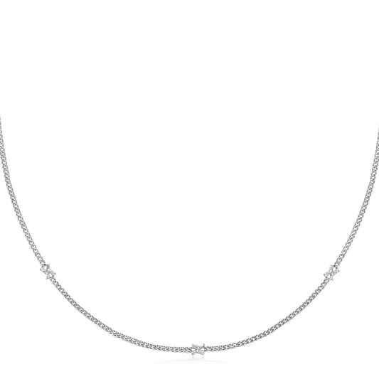 Ania Haie Sterling Silver Cross Station Necklace