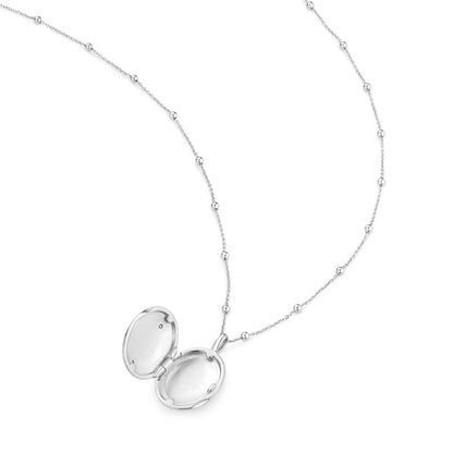 Ania Haie Sterling Silver Butterfly CZ Locket Necklace